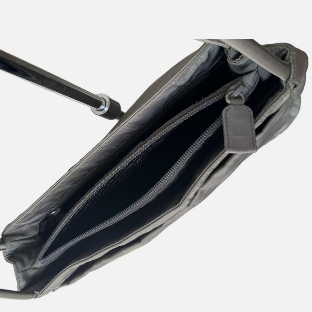 Prada Pressuto Nylon Tote, Gray - Picture 5 of 9